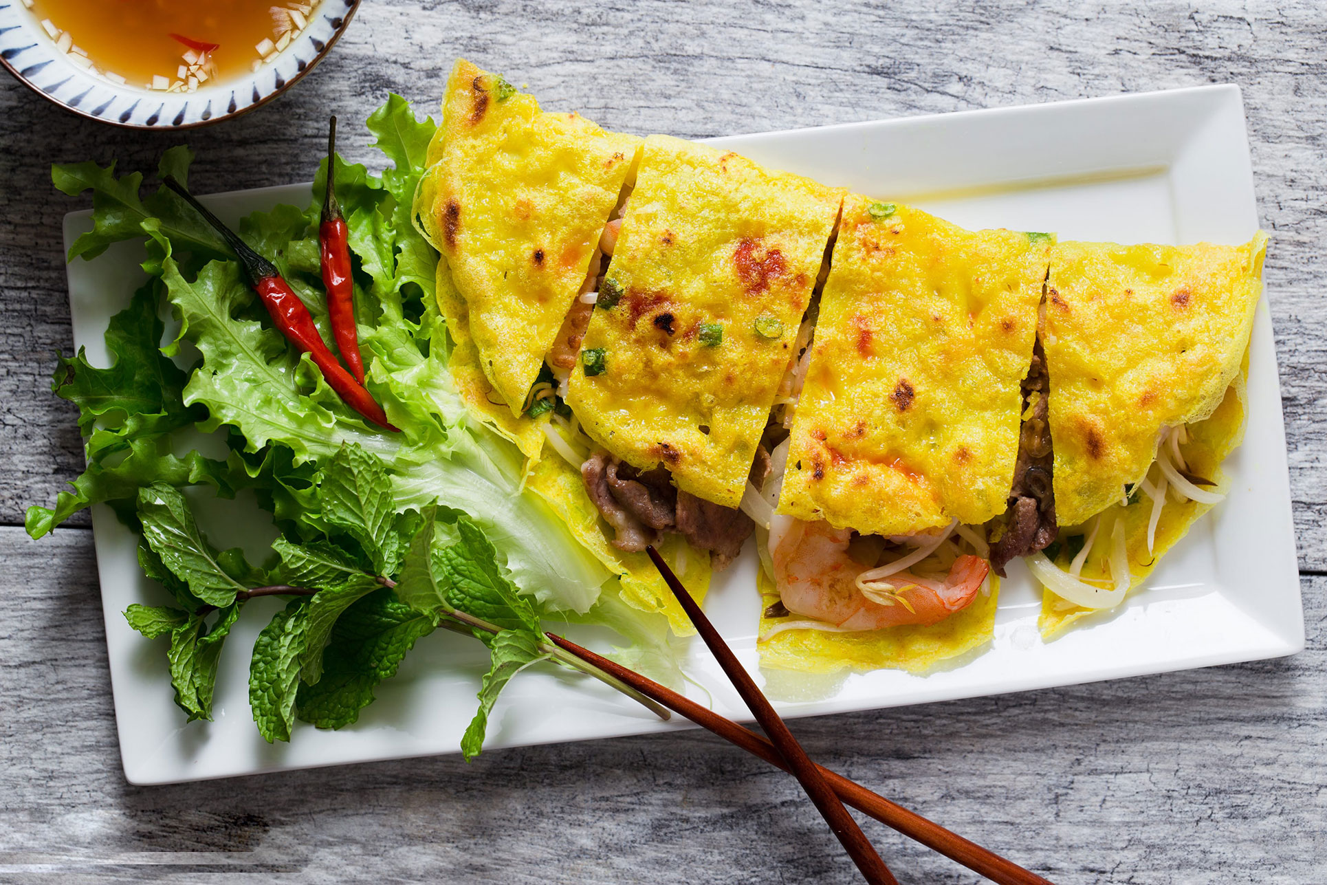 Banh Xeo Vietnam - recipe Vietnamese pancake and how to make